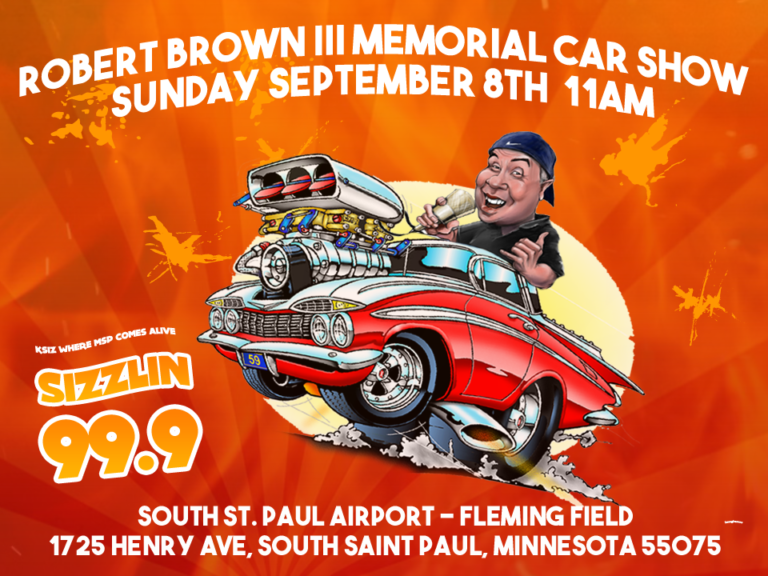 Robert Brown III Memorial Car Show September 8th 11AMNoon Broadcast