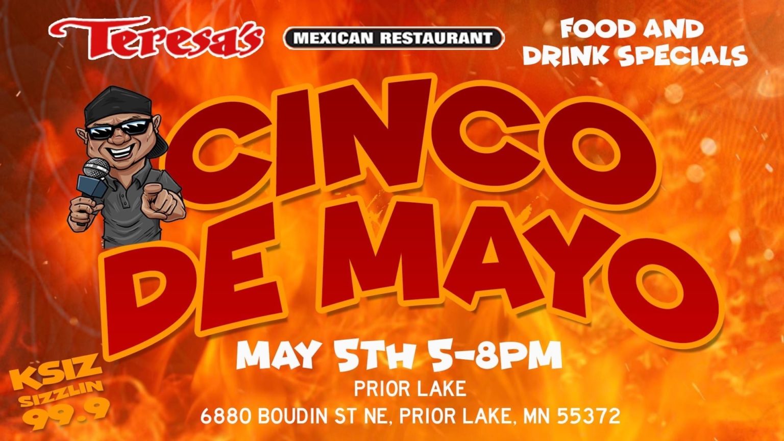 Cinco de Mayo at Teresa's Mexican Restaurant Prior Lake May 5th 58PM